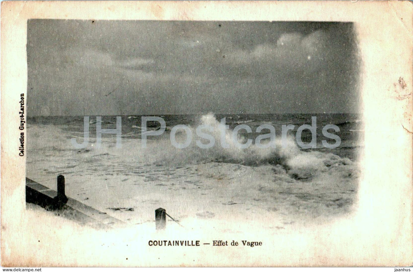 Coutainville - Effet de Vague - old postcard - France - used - JH Postcards