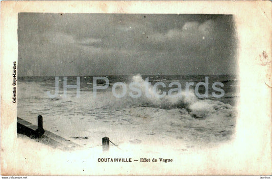 Coutainville - Effet de Vague - old postcard - France - used - JH Postcards