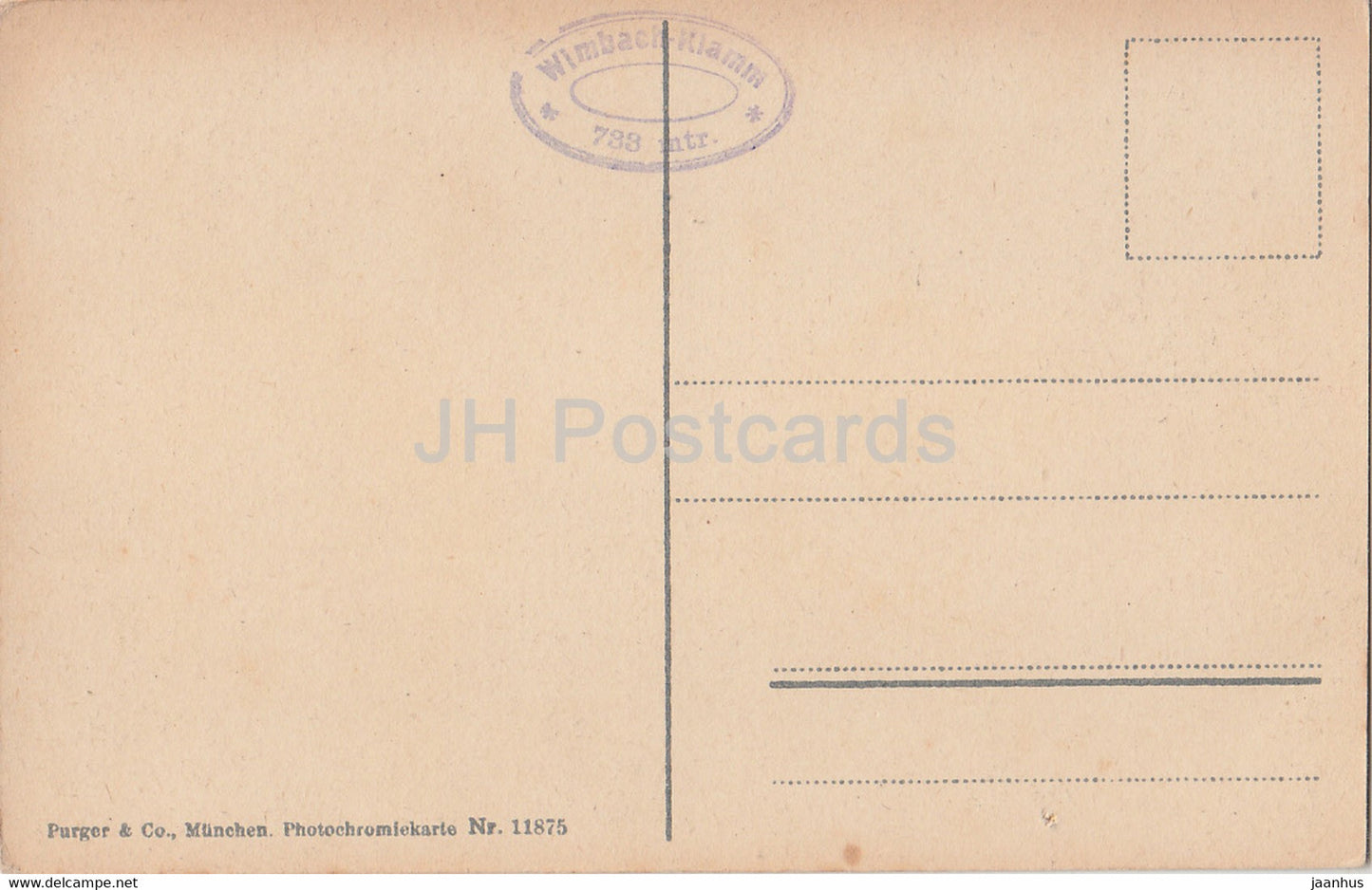 Watzmannhaus 1927 m der A V S - Munchen mit Untersberg 1973 m - 11875 - old postcard - Germany - unused