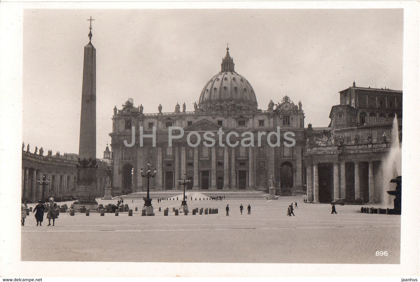 Roma - Rome - S Pietro - St Peter - 896 - old postcard - Italy - unused - JH Postcards