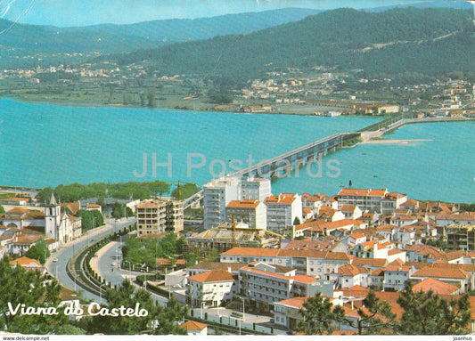 Viana do Castelo - Vista Parcial da cidade - bridge - 315 - 1985 - Portugal - used - JH Postcards