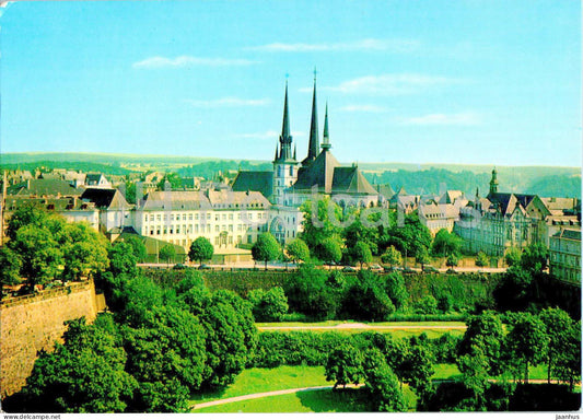 Luxembourg - La Cathedrale et l'Athenee - cathedral - 18 - Luxembourg - used - JH Postcards