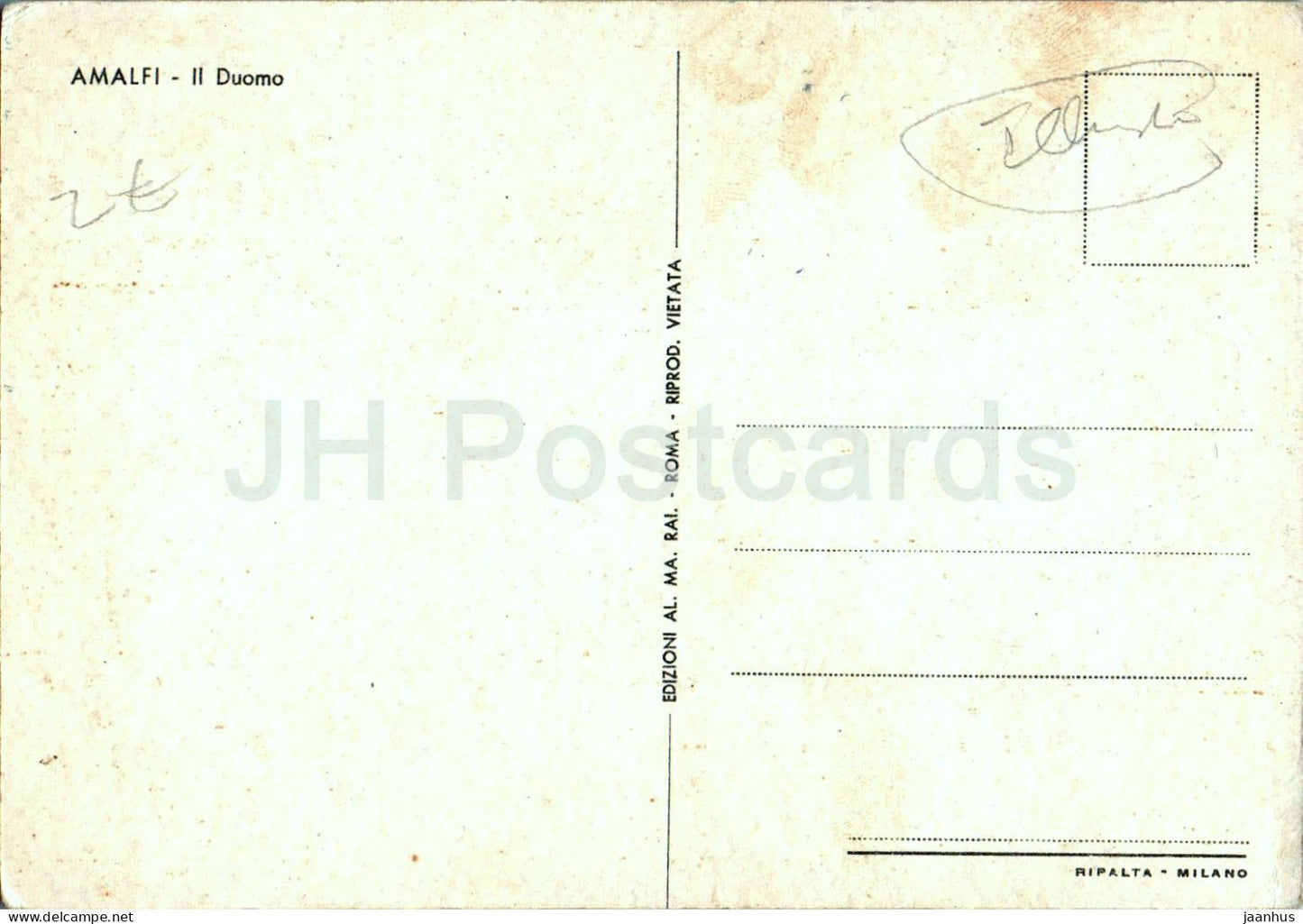 Amalfi - Il Duomo - cathedral - illustration - Italy - used