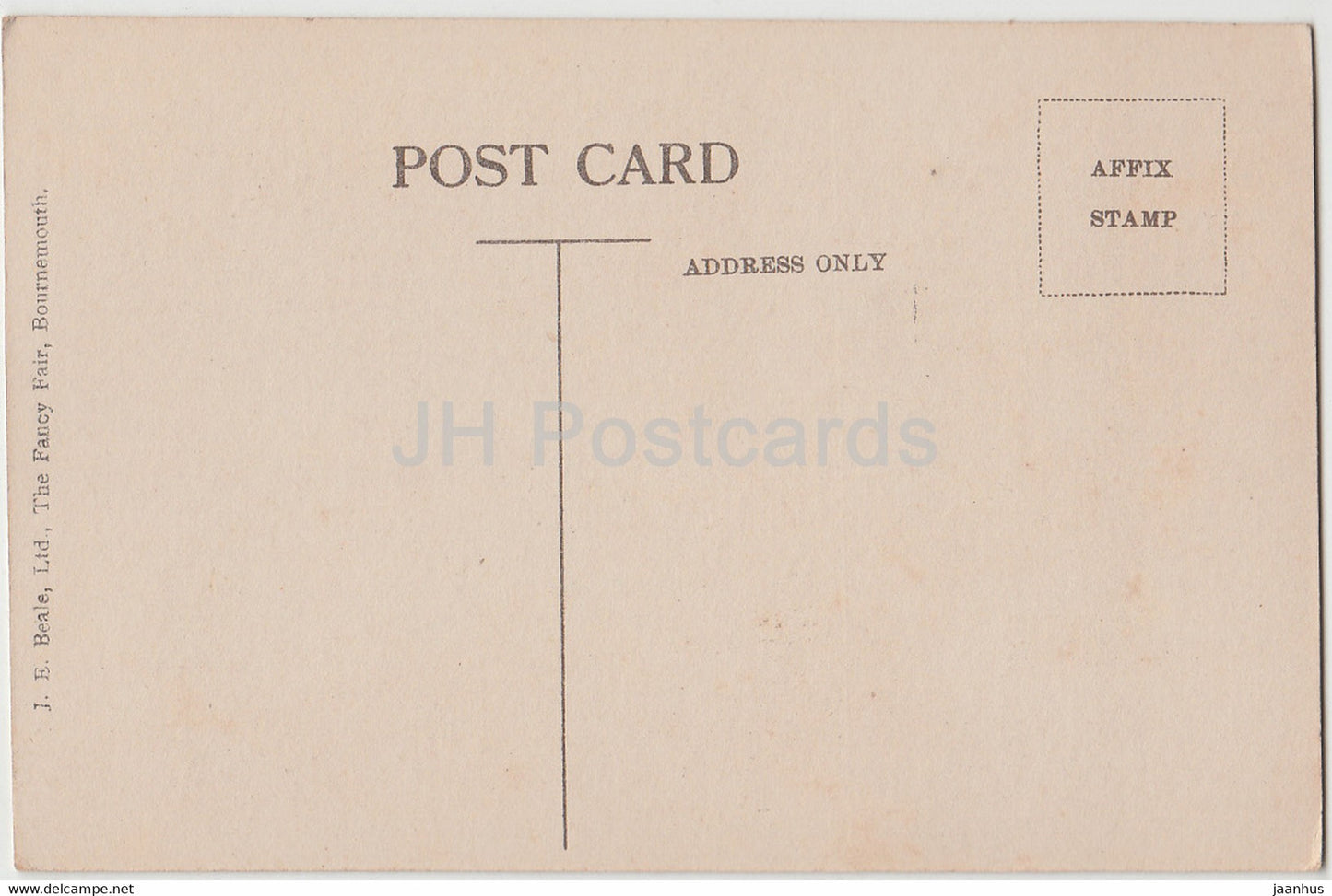 The Second House built in Bournemouth - 3700 - old postcard - England - United Kingdom - unused