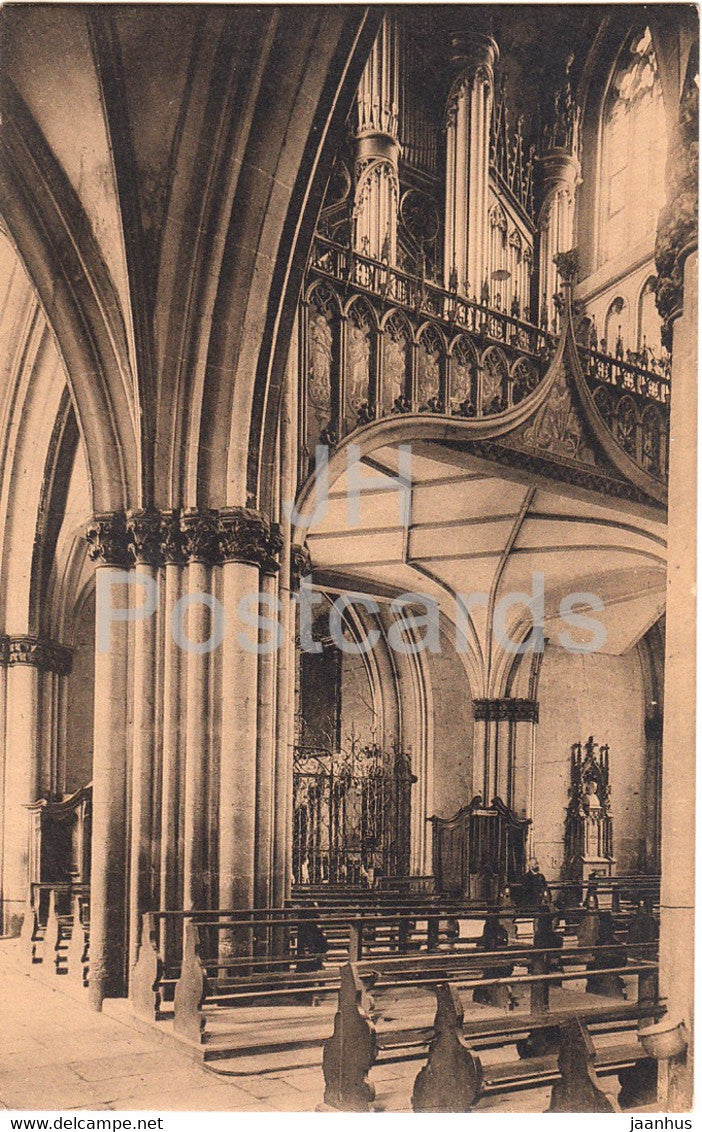 Fribourg - Cathedrale de St Nicholas - Les Grandes Orgues - cathedral - old postcard - Switzerland - unused - JH Postcards