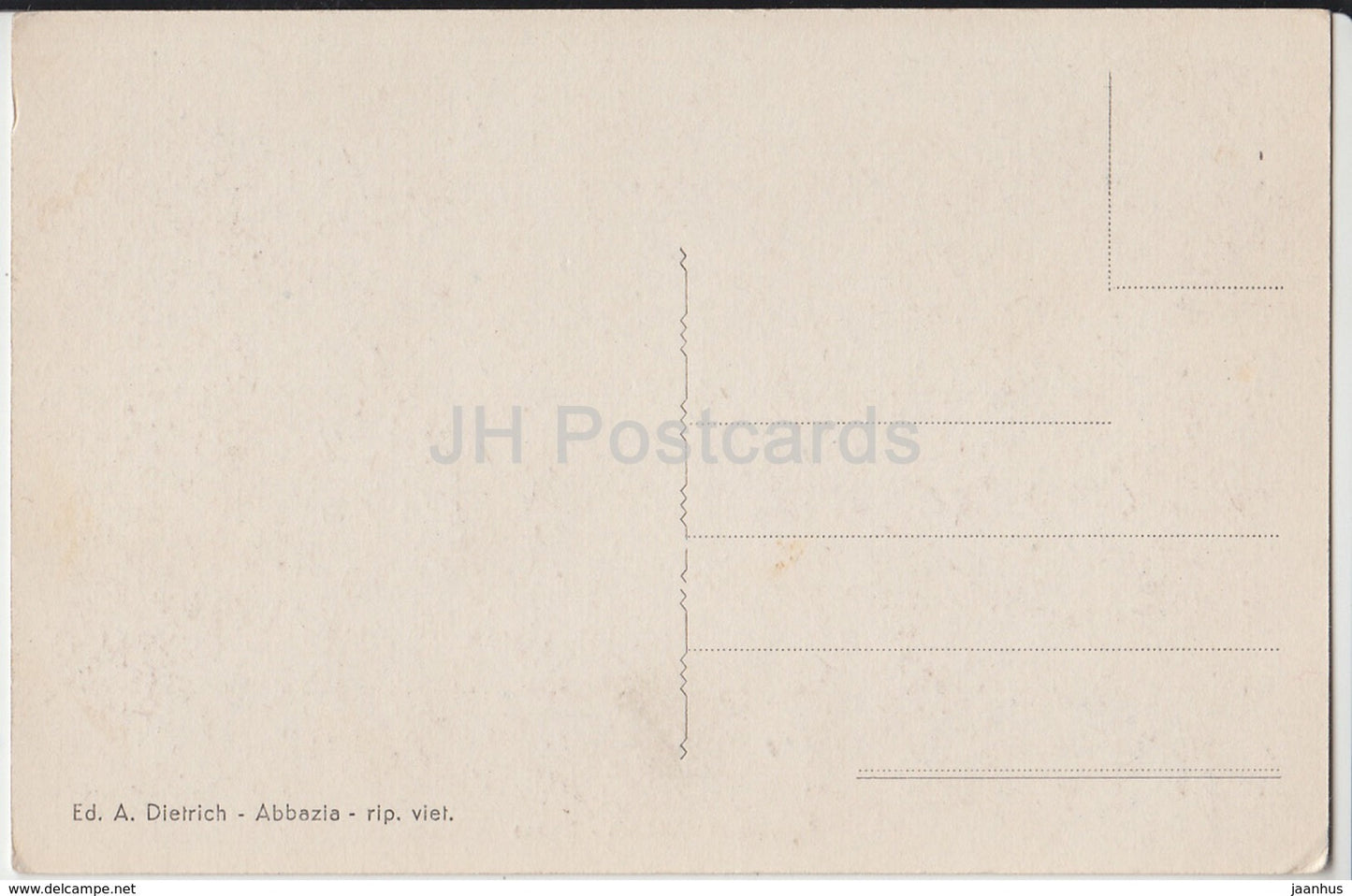 Palmeto di Abbazia - Slatina - carte postale ancienne - Croatie - inutilisée