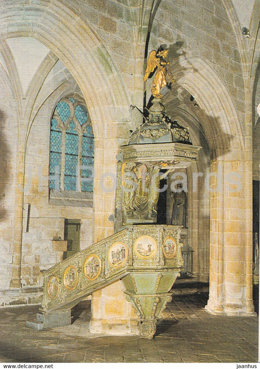 Locronan - Chaire a precher - Dans les medaillons vie de Saint Ronan - 29136 - France - unused - JH Postcards