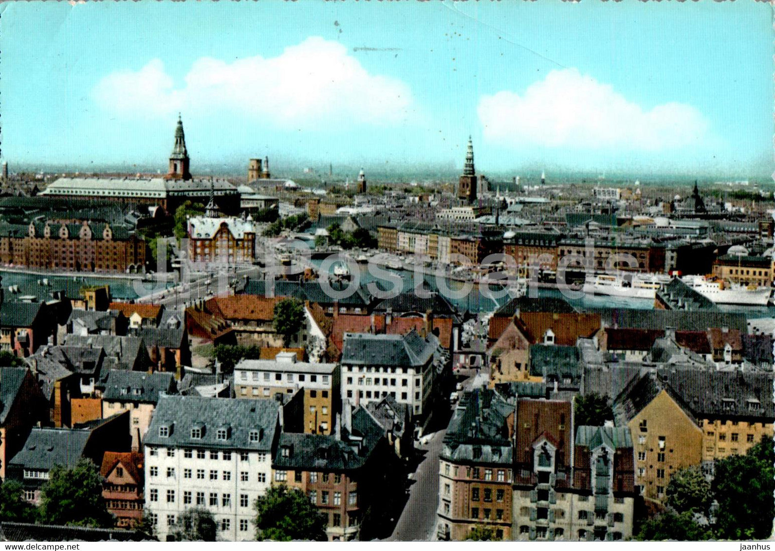 Copenhagen - Kopenhagen - Udsigt over Byen - View over Copenhagen - 1961 - Denmark - used - JH Postcards