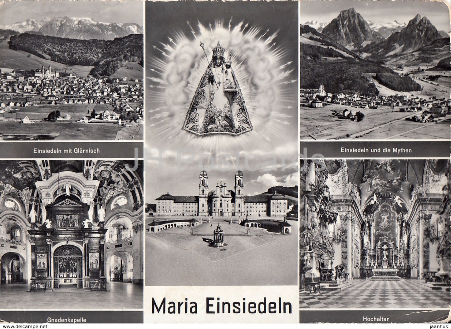 Maria Einsiedeln - Glarnisch - Gdnadenkapelle - Mythen - Hochaltar - Switzerland - used - JH Postcards