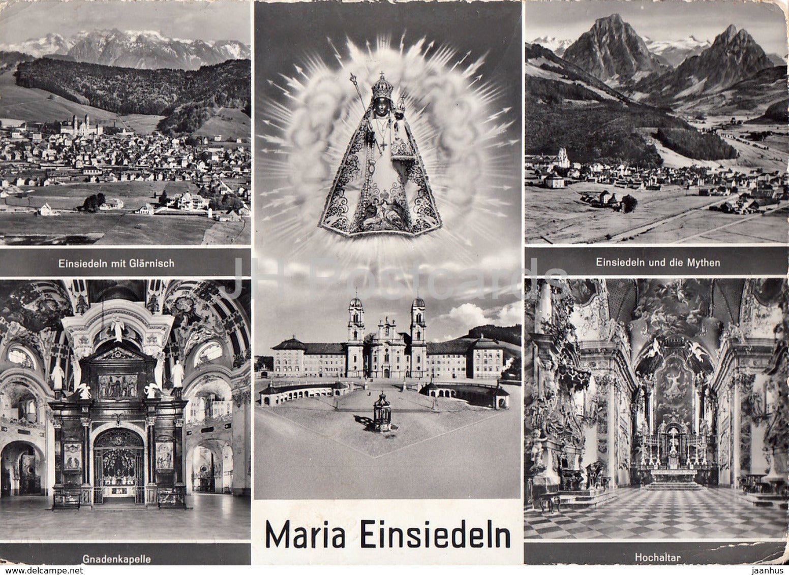 Maria Einsiedeln - Glarnisch - Gdnadenkapelle - Mythen - Hochaltar - Switzerland - used - JH Postcards