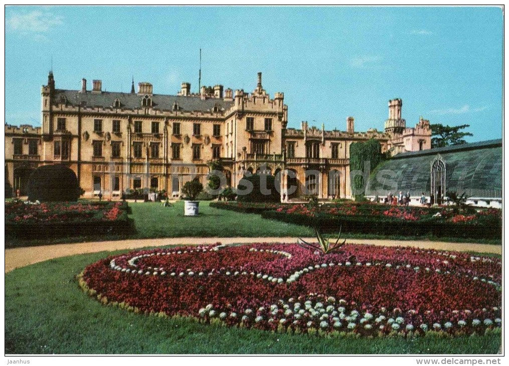 Lednice - Palace - Czechoslovakia - Czech Republic - unused - JH Postcards