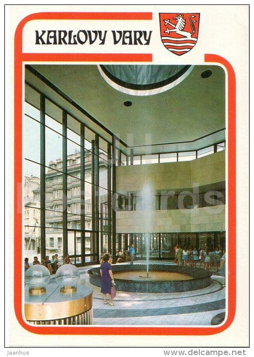 Karlovy Vary - Karlsbad - spa - Gagarin colonnade - Czechoslovakia - Czech - unused - JH Postcards