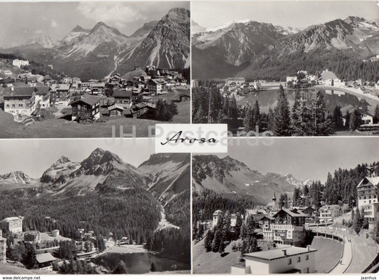 Arosa - multiview - 1959 - Switzerland - used - JH Postcards