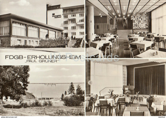 FDGB Erholungsheim Paul Gruner - Cammerswalde - Rauschenbach - Sperrmauer - Germany DDR - unused - JH Postcards