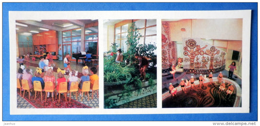 Kindergarten - Winter Garden - pool - KAMAZ truck factory - 1979 - Russia USSR - unused - JH Postcards
