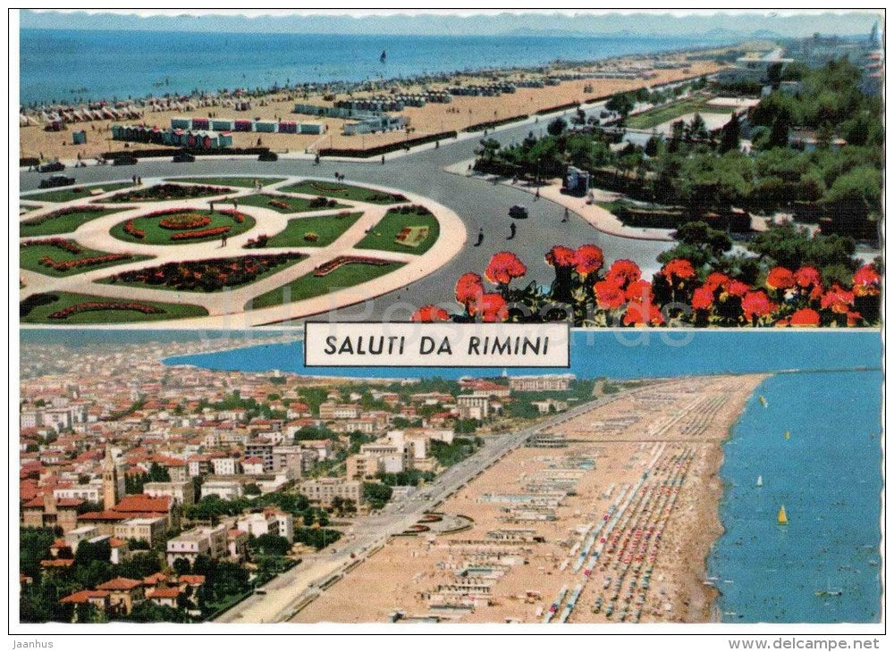 Saluti da Rimini - beach - Rimini - Emilia-Romagna - 118 - Italia - Italy - used - JH Postcards