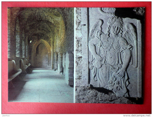 The Ground wall of the eastern cloister of the Dominican monastery , 13th c - Tallinn - 1988 - Estonia USSR - unused - JH Postcards
