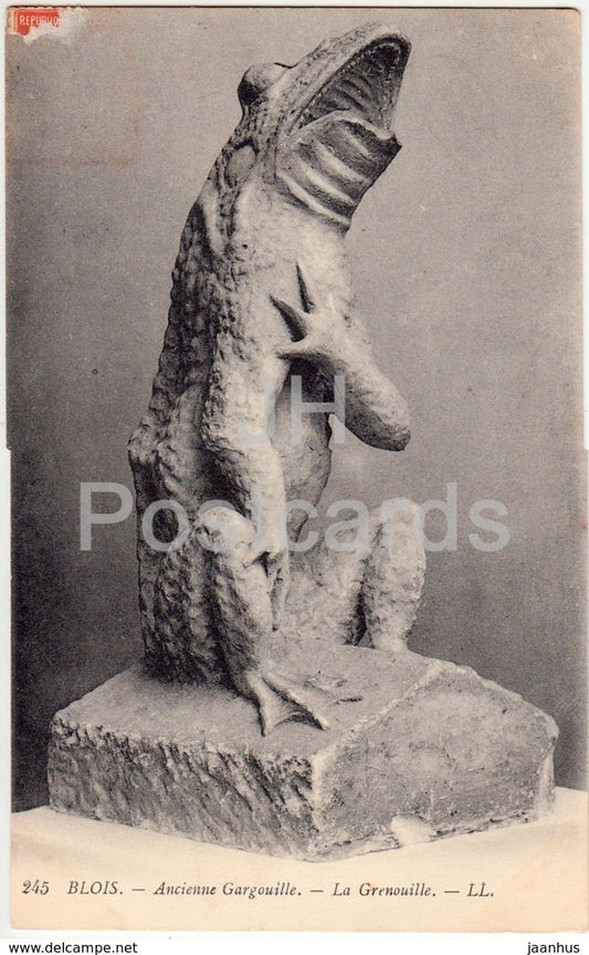 Blois - Ancienne Gargouille - La Grenouille - 245 - old postcard - France - used - JH Postcards