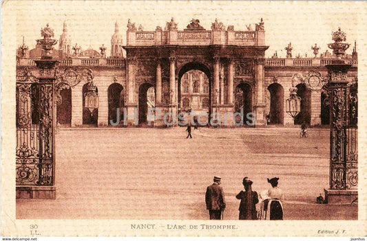 Nancy - L'Arc de Triomphe - 30 - old postcard - 1911 - France - used - JH Postcards