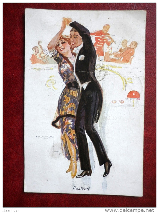 foxtrott - dance - orchestra - WSSB 6379 - circulated in 1922 - used - JH Postcards