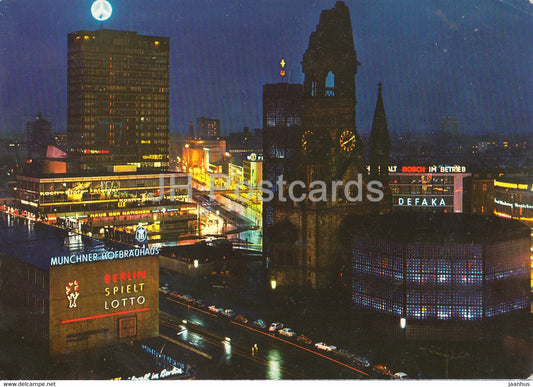 Berlin - Europa Center und Kaiser Wilhelm Gedachtniskirche - 2001 - Germany - used - JH Postcards