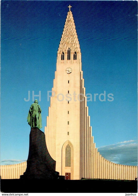 Reykjavik - Hallgrimskirkja - church - Iceland – unused – JH Postcards