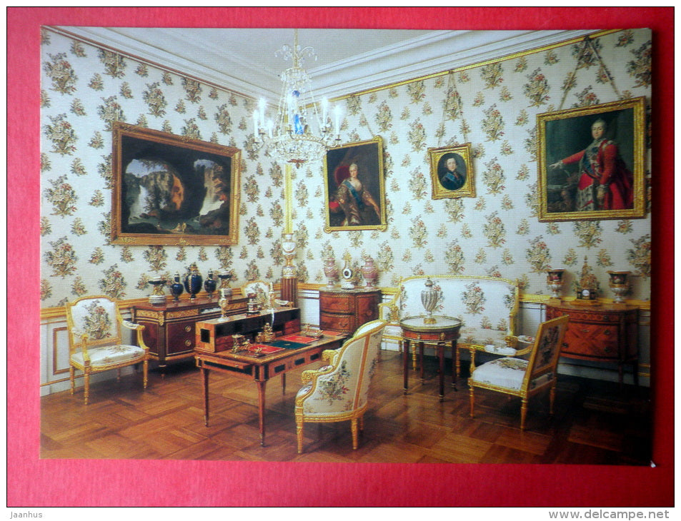 The Empress Study - The Great Palace - Petrodvorets - 1986 - Russia USSR - unused - JH Postcards