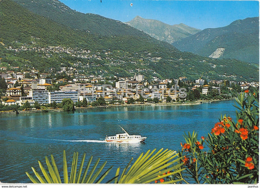 Locarno - Lago Maggiore - passenger boat - 1985 - Switzerland - used - JH Postcards