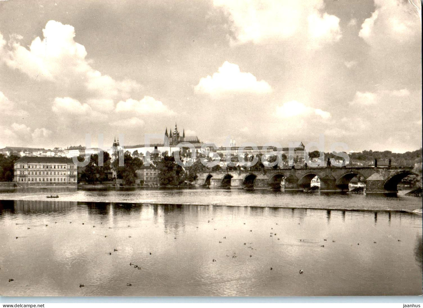 Praha - Prague - Prague Castle and Charles Bridge - 08-10554 - Czech Republic - Czechoslovakia - unused - JH Postcards