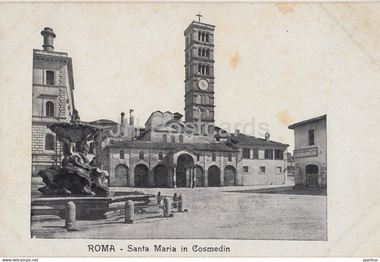 Roma - Rome - Santa Maria in Cosmedin - old postcard - Italy - unused - JH Postcards
