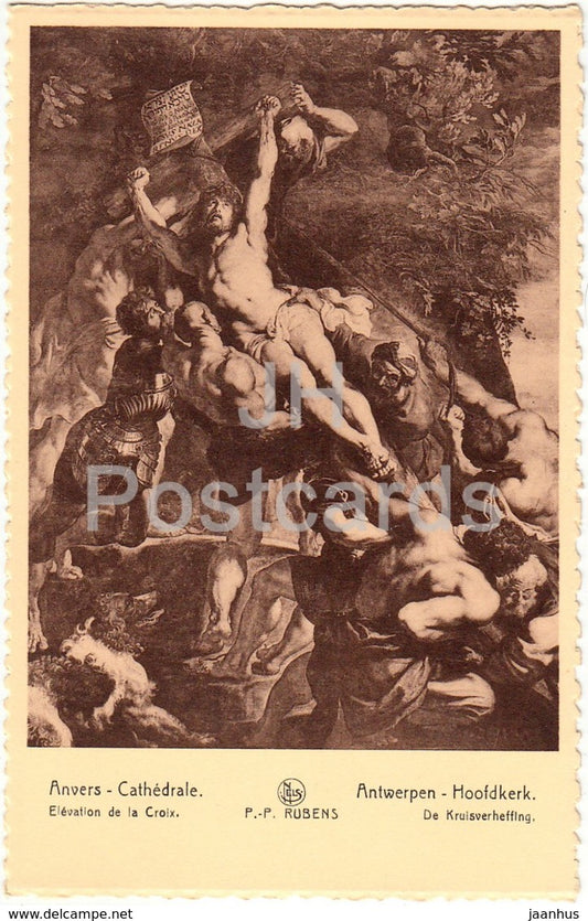 Anvers Cathedrale - Elevation de la Croix - Antwerpen - cathedral - old postcard - Belgium - unused - JH Postcards