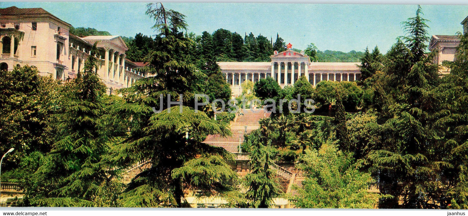 Sochi - The Sergo Ordzhonikidze sanatorium - 1974 - Russia USSR - unused - JH Postcards