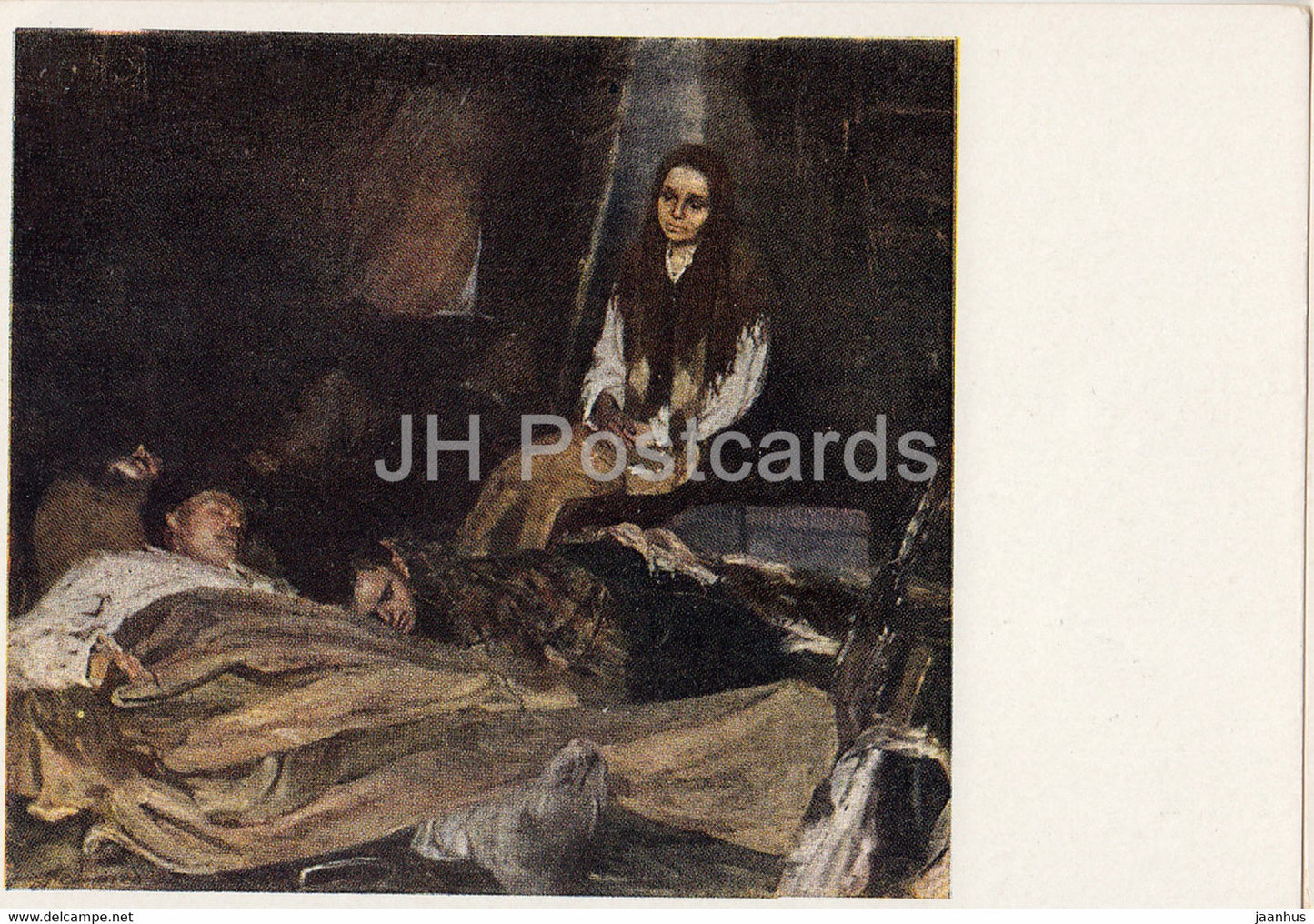 painting by Boris Nemensky - The Mother - Russian art - 1965 - Russia USSR - unused - JH Postcards
