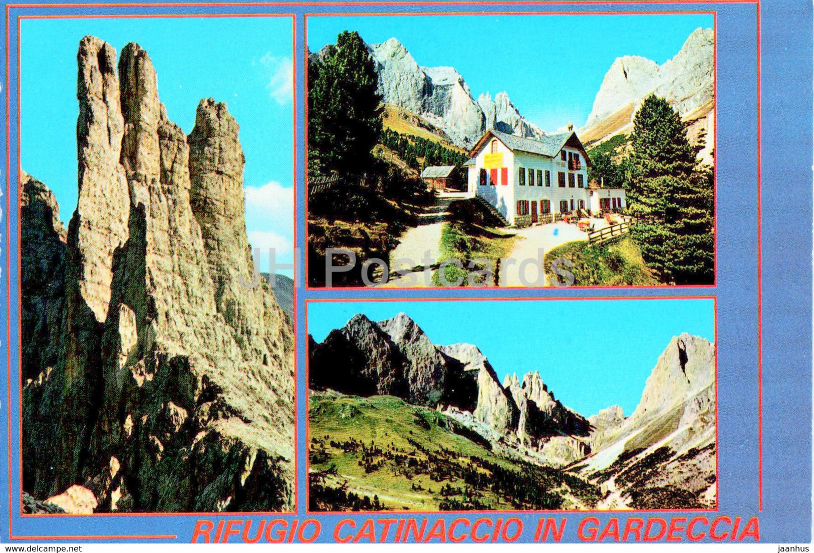 Rifugio Catinaccio in Gardeccia - 5703 - Italy - used - JH Postcards