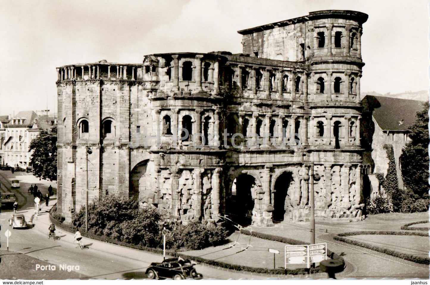 Porta Nigra Trier Mosel - old postcard - Germany - unused - JH Postcards