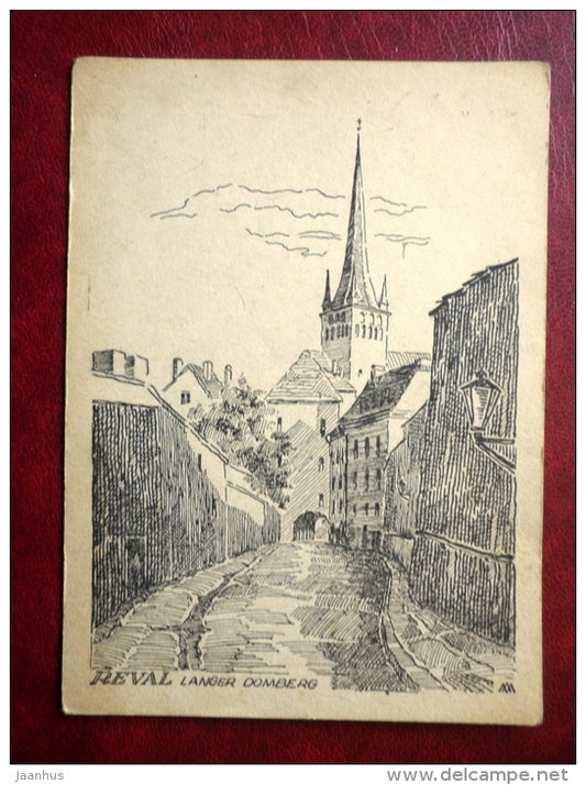 Langer Domberg - Tallinn - 1930s - Estonia - unused - JH Postcards