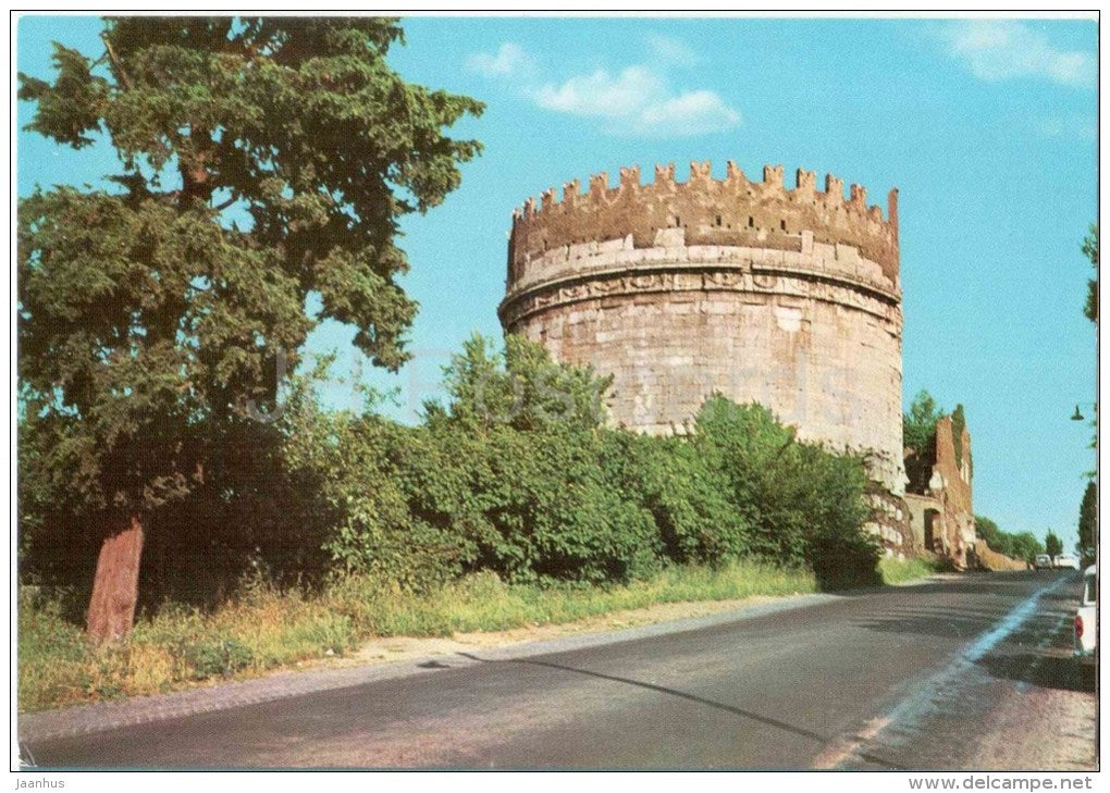 Tomba di Cecilia Metella e via Appia Antica - Tomb of Cecilia Metella -Appian Way - Roma - 257 - Italia - Italy - unused - JH Postcards