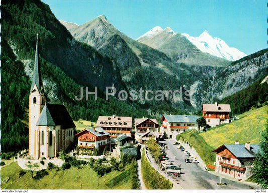 Heiligenblut 1301 m an der Grossglockner Hochalpenstrasse mit Grossglockner - Austria - unused - JH Postcards