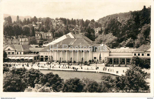 Kurhaus Baden Baden - 627 - old postcard - Germany - unused - JH Postcards