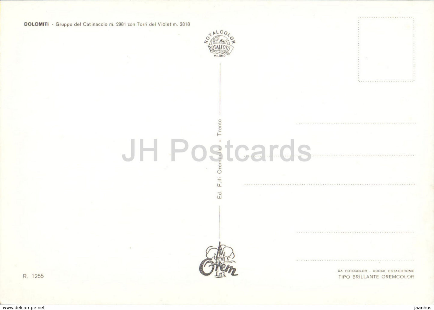 Dolomiti - Gruppo del Catinaccio - Torri del Vaiolet - Italy - unused