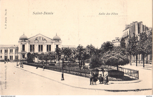 Saint Denis - Salle des Fetes - old postcard - France - unused - JH Postcards