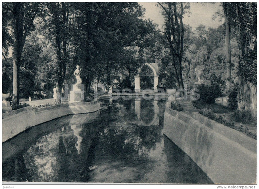 Mirror pond - Kislovodsk - Caucasian Mineral Waters - 1956 - Russia USSR - unused - JH Postcards