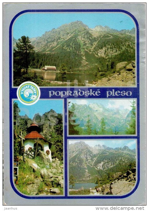 Popradske Pleso - Tatra National Park - cemetery - Moravka mountain 1500 m - Czechoslovakia - Slovakia - used 1979 - JH Postcards