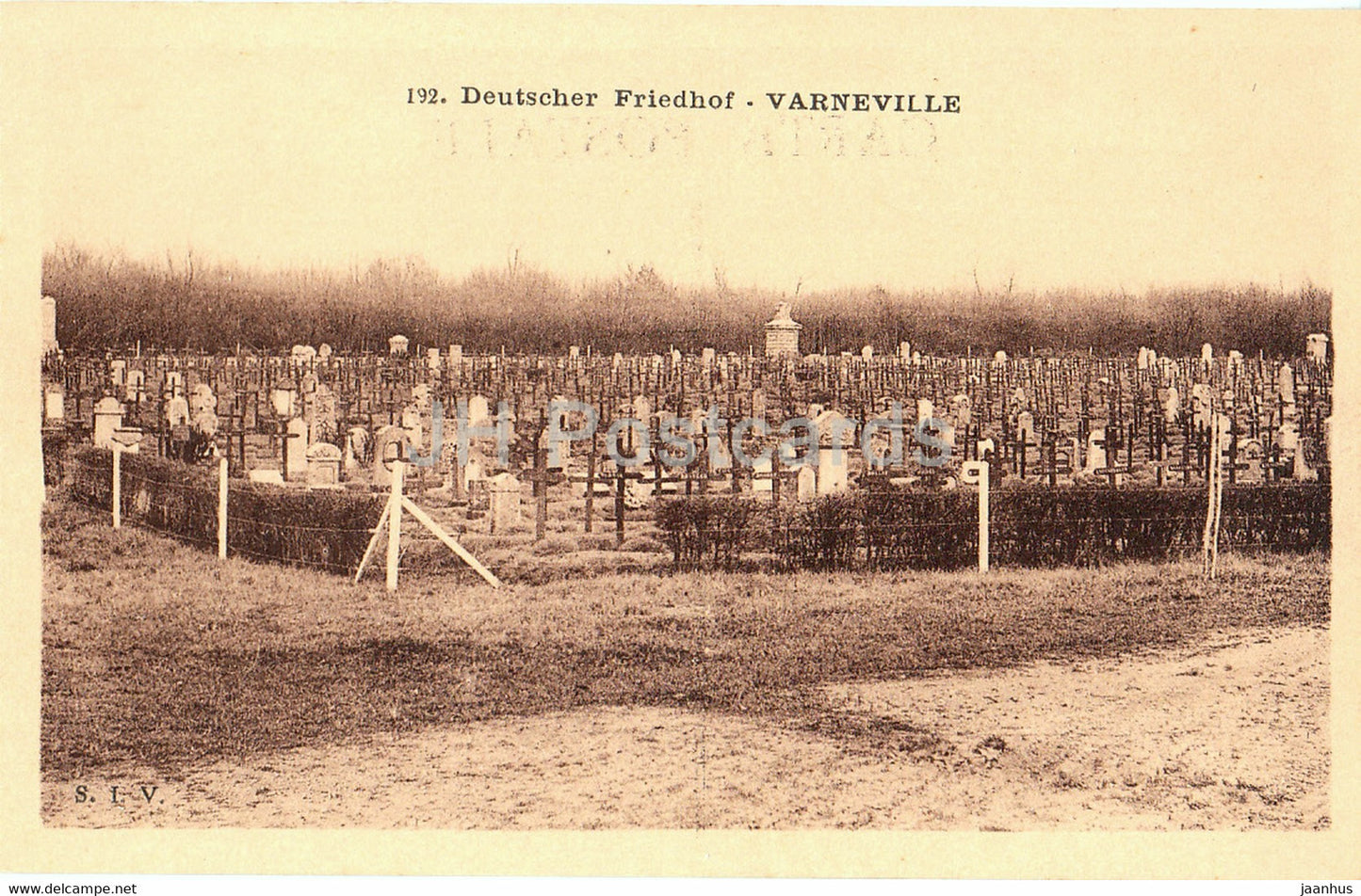 Varneville - Deutscher Friedhof - cemetery - military - WWI - 192 - old postcard - France - unused - JH Postcards