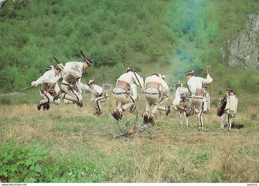 Tatry Zachodnie - Western Tatras - Folk Dance Group - Folk Costumes - 1974 - Poland - used - JH Postcards