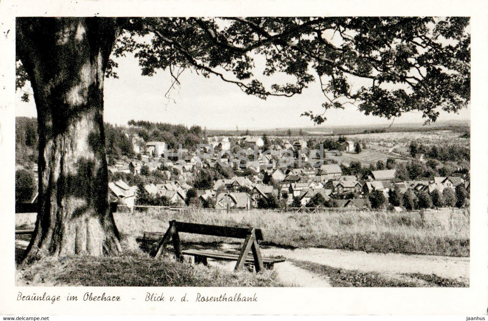 Braunlage im Oberharz - Blick v d Rosenthalbank - old postcard - 1956 - Germany - used - JH Postcards