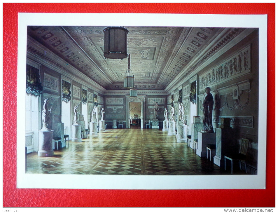 Great palace , Noblemen`s Hall - Palace Museum in Pavlovsk - 1970 - Russia USSR - unused - JH Postcards