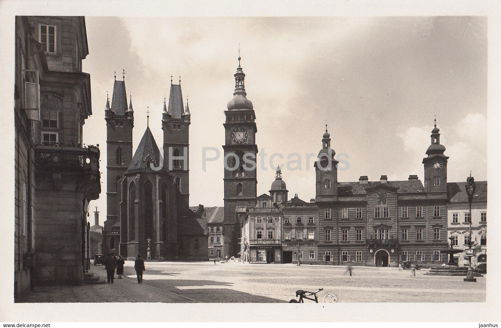 Hradec Kralove - Velke Namesti - square - Vzkov - old postcard - Czech Republic - unused - JH Postcards