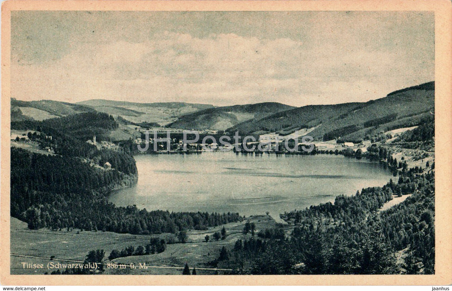 Titisee - Schwarzwald - 885 m - old postcard - Germany - unused - JH Postcards