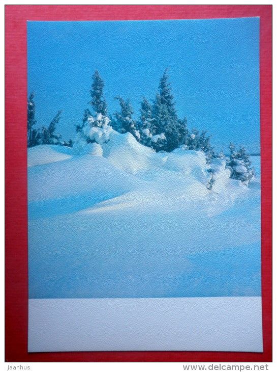 Estonia in Winter - landscape - II - 1988 - Estonia USSR - unused - JH Postcards